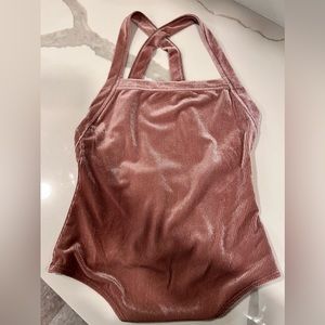 Privacy‎ Please Women’s Mauve Bodysuit from Revolve size Extra Small